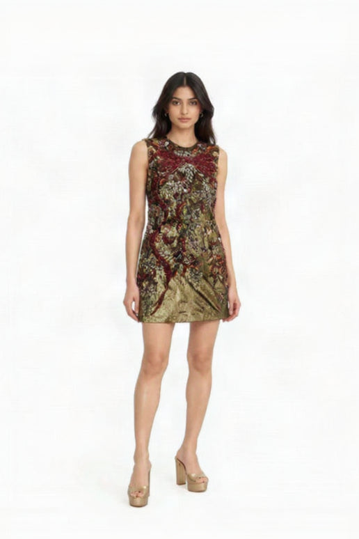Embellished Mini Dress