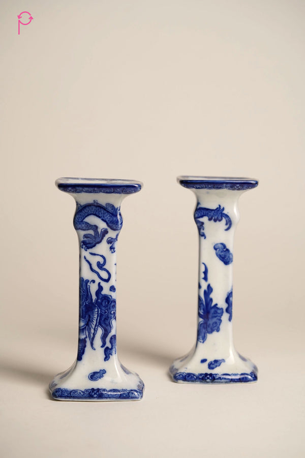 Preloved Vintage Royal Doulton 'Oyama' Candlesticks