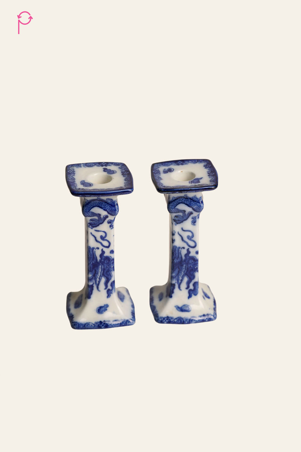 Preloved Vintage Royal Doulton 'Oyama' Candlesticks