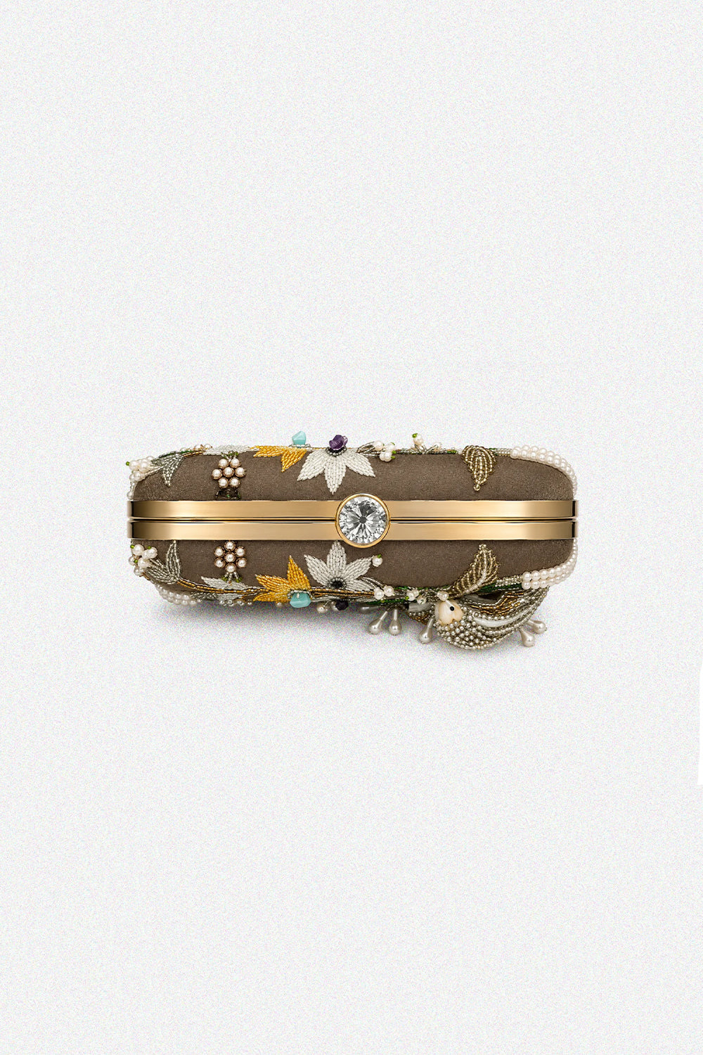 The Baqsa Shell Stone Clutch