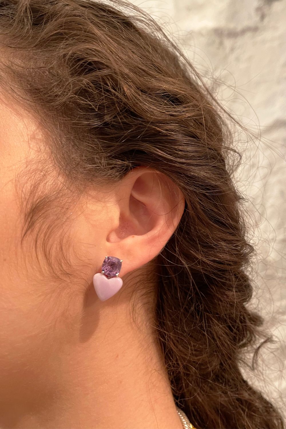 Courtside Lilac Earrings (Birthstone February)