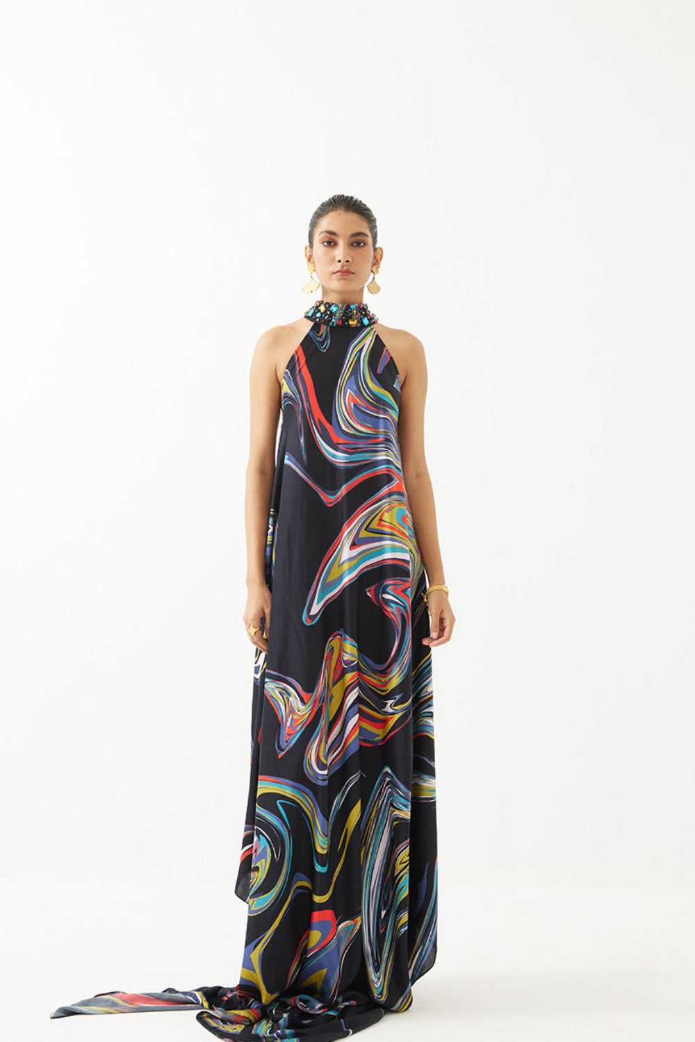 Galaxy Halter Dress