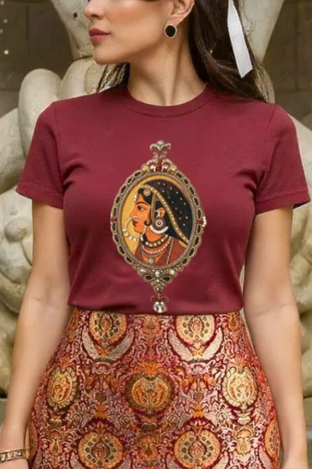 Padmini T-Shirt Maroon