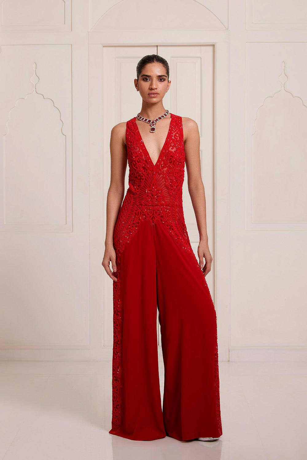 Layla Red Jumpsuit