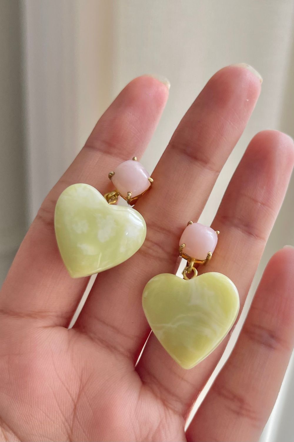 Matcha Pink Opal Lullaby Earring (Birthstone October)
