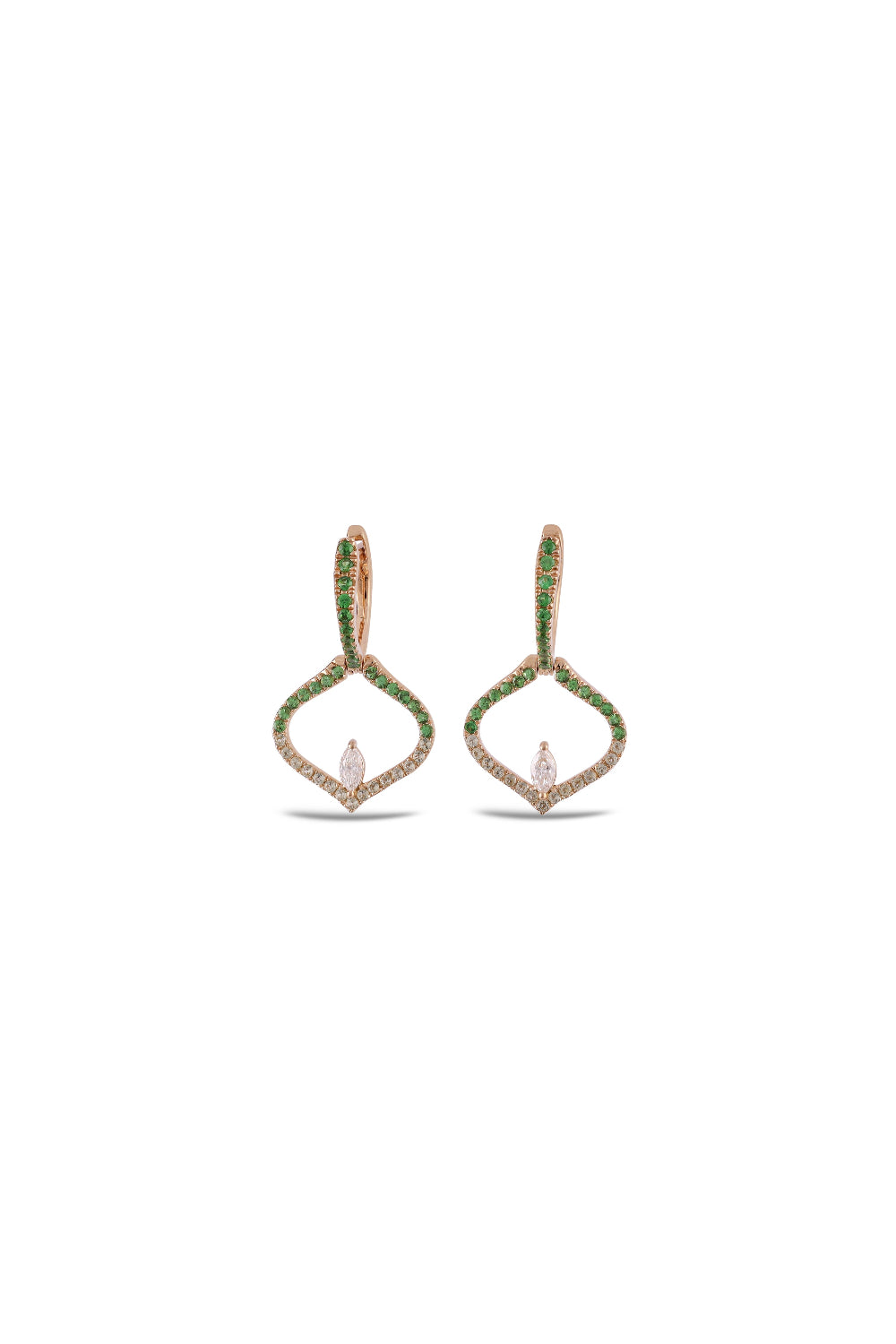 Sarai Single Motif Peridot Earrings