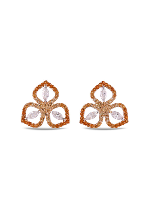 Sarai Yellow Trio Ear Studs