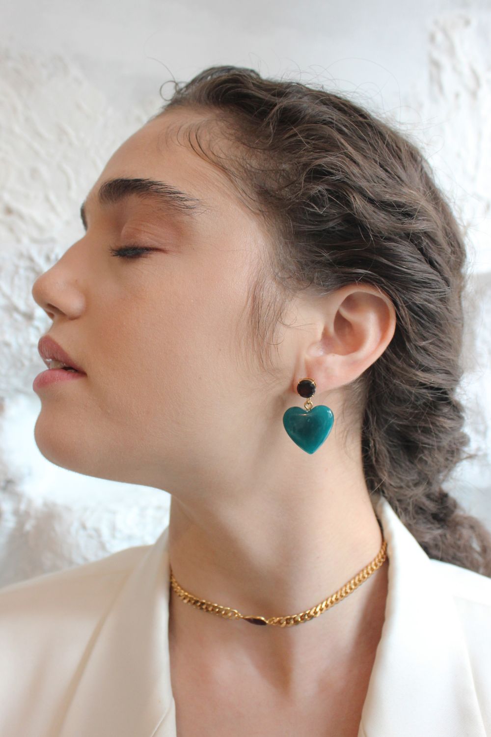 Teal Lullaby Earring (Birthstone January)