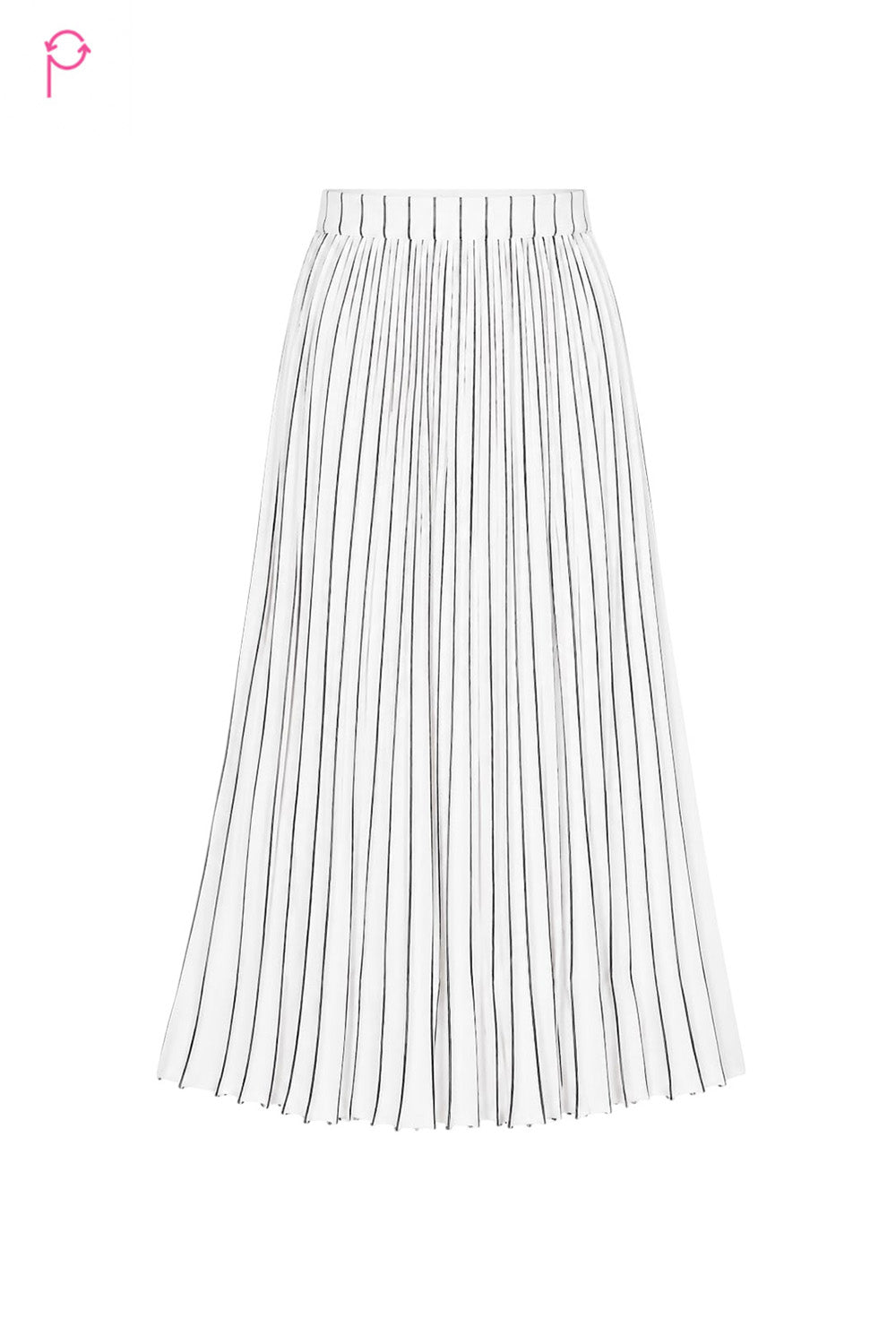 Preloved White & Black Skirt
