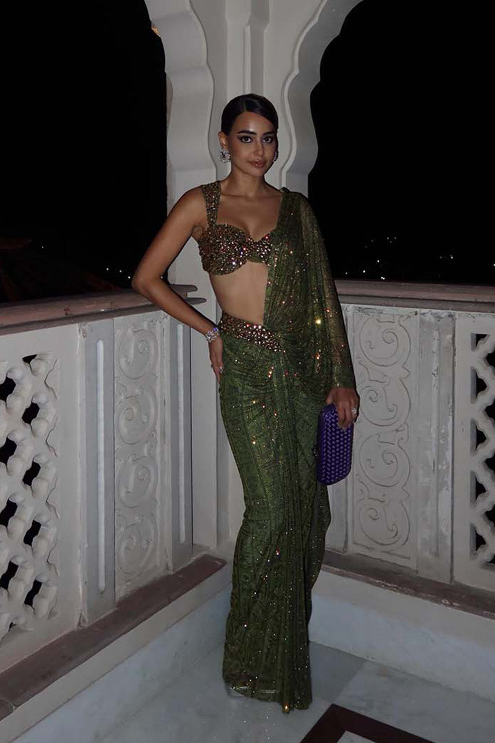 Eman Draped Skirt Saree Set